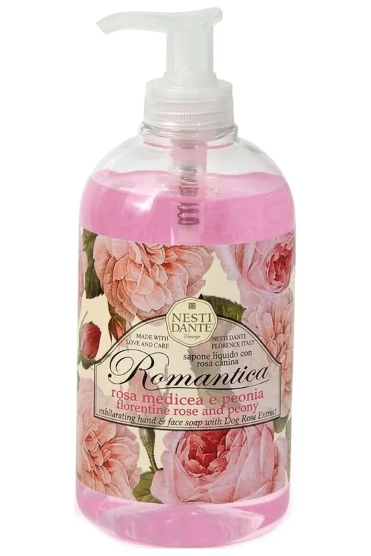 NESTI Dante Romantica Růže & Pivoňka, tekuté mýdlo 500 ml-(poškozený aplikátor) Must-Have
