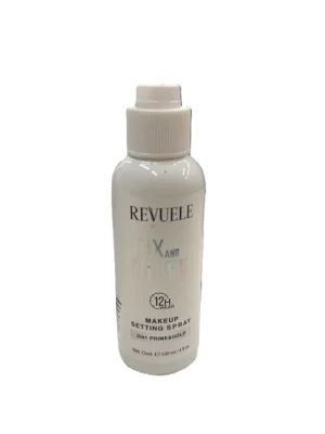 Vysoce Kvalitní REVUELE Makeup Setting Spray 2v1 Prime & Hold Fixační sprej na make-up 120ml, (poškozený aplikátor)