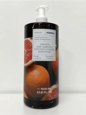 KORRES Grapefruit Sunrise Renewing Body Cleanser sprchový gel 1000 ml (poškozený aplikátor) Aktuální