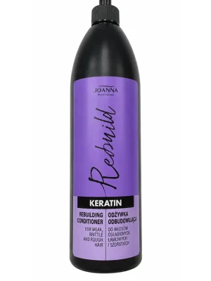 Akční Cena Joanna Professional Keratin Rebuilding Conditioner obnovující kondicionér 1000ml (poškozený aplikátor)