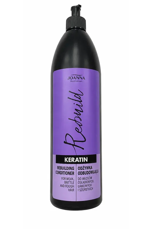 Akční Cena Joanna Professional Keratin Rebuilding Conditioner obnovující kondicionér 1000ml (poškozený aplikátor)
