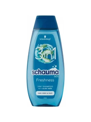 Nová Kolekce Schwarzkopf Šampon Schauma Men s mořskými minerály a aloe vera 3 v 1, 400 ml