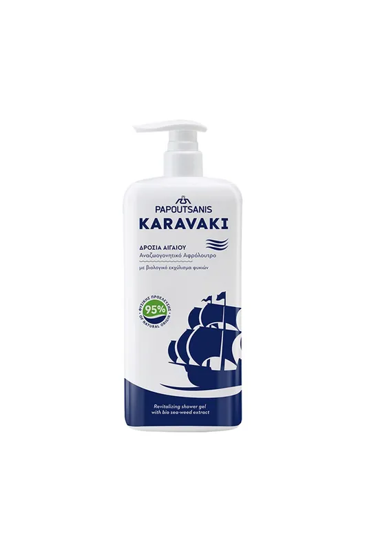 KARAVAKI Sprchový gel Egejský vánek, 750 ml, Papoutsanis Tovární Cena