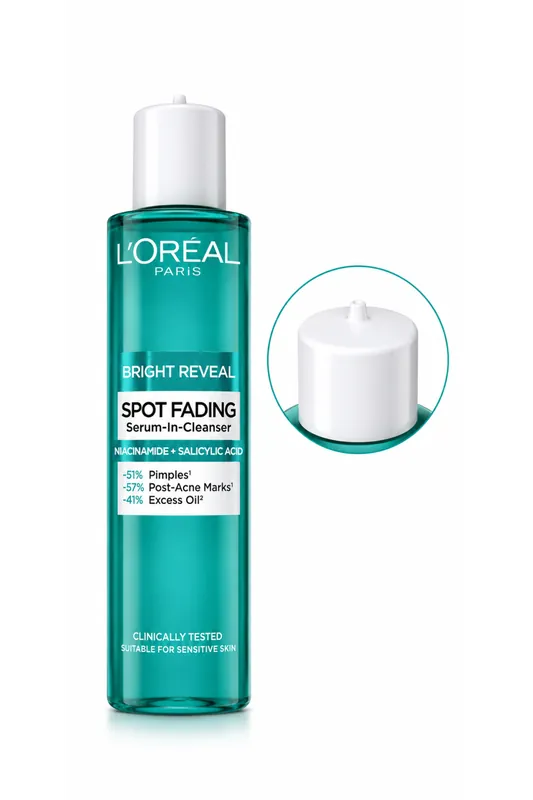 L'Oréal Bright Reveal Čisticí gel proti nedokonalostem 150 ml (poškozený aplikátor) Značkový