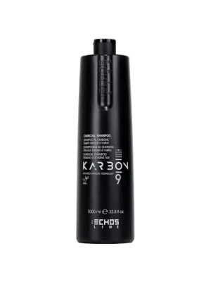 Vrácení Zdarma Echosline CHARCOAL Karbon 9 šampon s aktivními složkami z uhlí pro poškozené, chemicky ošetřené vlasy 1000 ml
