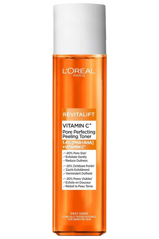 L’Oréal Paris Revitalift Vitamin C rozjasňující tonikum pro zúžení pórů, 180 ml Nová Kolekce