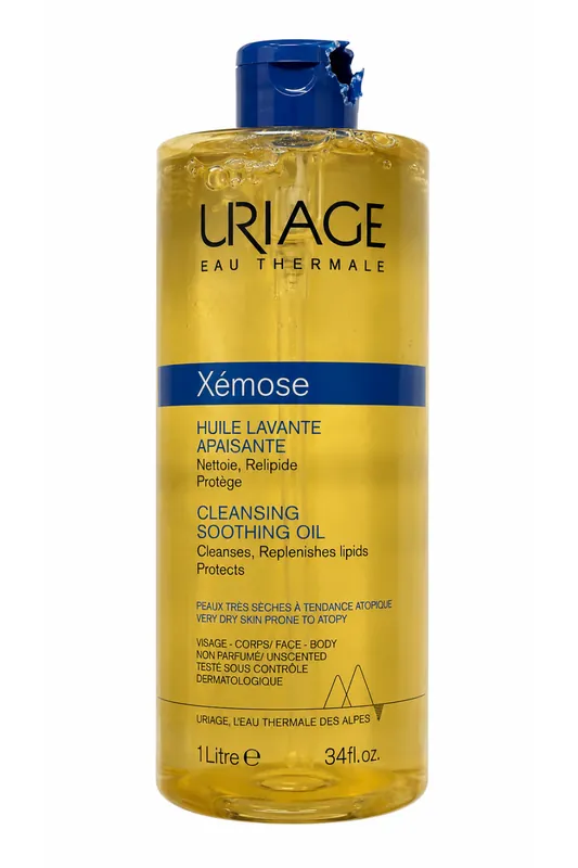 Uriage Xémose Cleansing Soothing Oil 1 l –mycí olej pro velmi suchou pokožku (poškozený aplikátor) Nejlepší Volba
