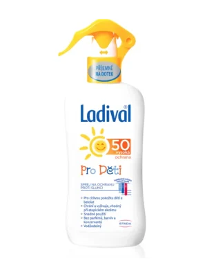 Ladival Pre Deti dětský opalovací sprej SPF 50 200 ml, EXP: 05/2026 Akční Nabídka