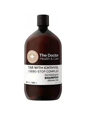 Expresní Doručení The Doctor Health & Care Tar with Ichthyol + Sebo-Stop Complex Dermatological Shampoo 946 ml