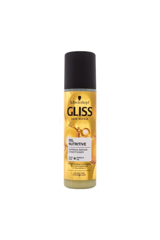 Nová Kolekce SCHWARZKOPF GLISS OIL NUTRITIVE EXPRESS-REPAIR-CONDITIONER,200ml (poškozený aplikátor)
