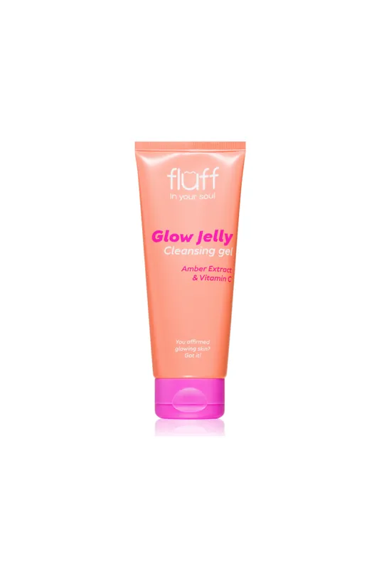 Fluff Glow Jelly čisticí pleťový gel s vitamínem C 100 ml, EXP. 05/2026 Nejlepší Volba