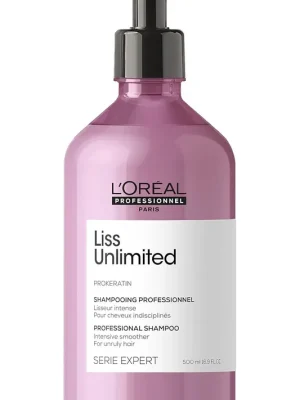 L'Oréal Professionnel Serie Expert Liss Unlimited Professional Shampoo 500 ml (poskozeny aplikator) Ověřený