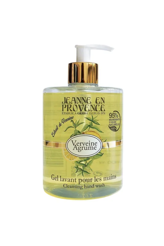 Vysoce Kvalitní Jeanne en Provence Verbena Citrus–mycí gel na ruce 500 ml (poškozený aplikátor)