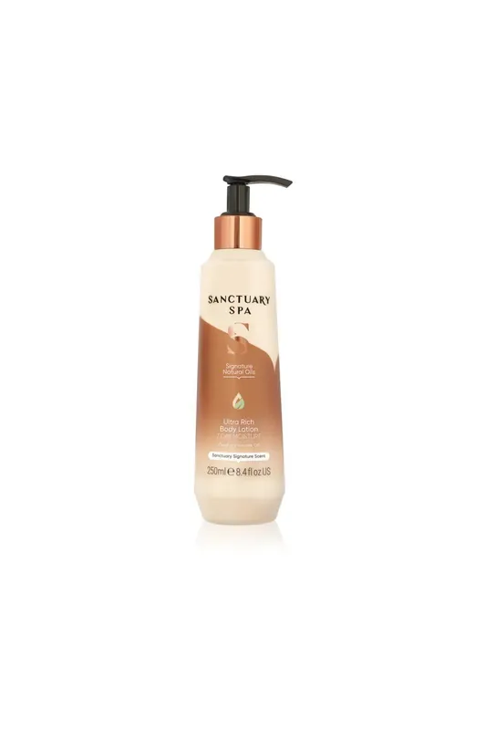 Speciální Cena SANCTUARY SPA tělové mléko s přírodními oleji, 250 ml (poškodený aplikátor)