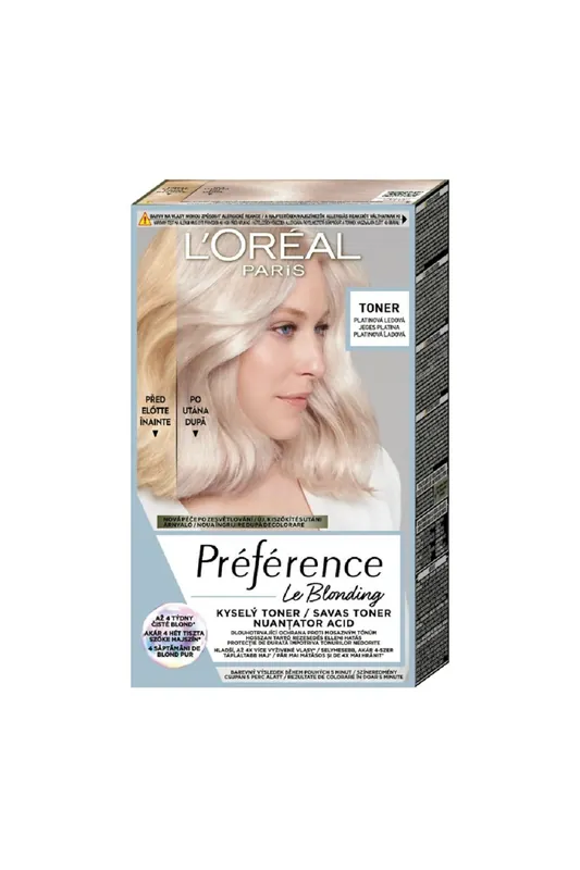 L'ORÉAL PARIS Préférence Tonery Platinová ledová, 60 ml + 60 ml + 54 ml Sezónní Sleva