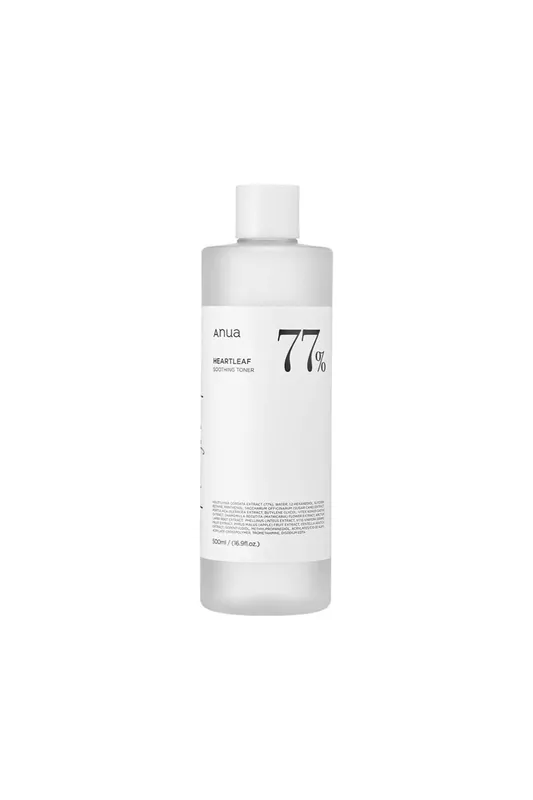 ANUA Heartleaf 77 % Soothing Toner JUMBO Zklidňující pleťová voda 500 ml, EXP. 03/2026 Aktuální