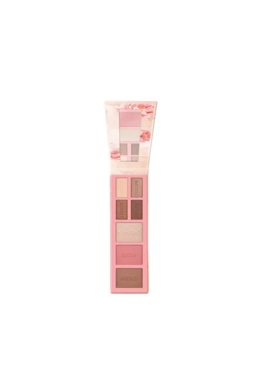 Essence Bloom Baby, Bloom! Paleta na oči a tvár, 11,5 g (odlomená část/vyzkoušený) Finální Výprodej