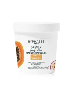 Nová Kolekce Byphasse Family Fresh Delice vlasová maska s papájou a mangem pro všechny typy vlasů, 250 ml