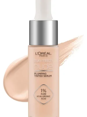 Nová Kolekce L'Oréal Paris True Match Nude Plumping – sérum na obličej, tónovací krém, 1-2 Rosy Light, 30 ml