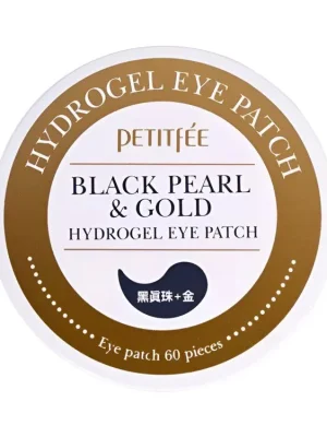 Přímo Od Výrobce Petitfée Black Pearl and Gold Hydrogel Eye Patch - hydrogelové oční polštářky s černou perlou a zlatem