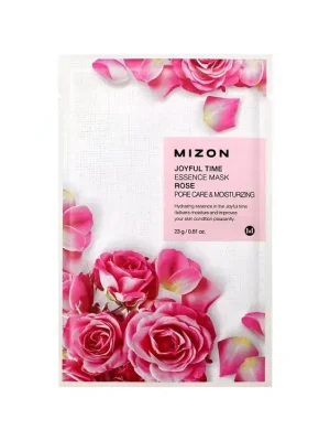 Ověřený Mizon Joyful Time Essence Mask Rose - pleťová maska z růží pro suchou pleť