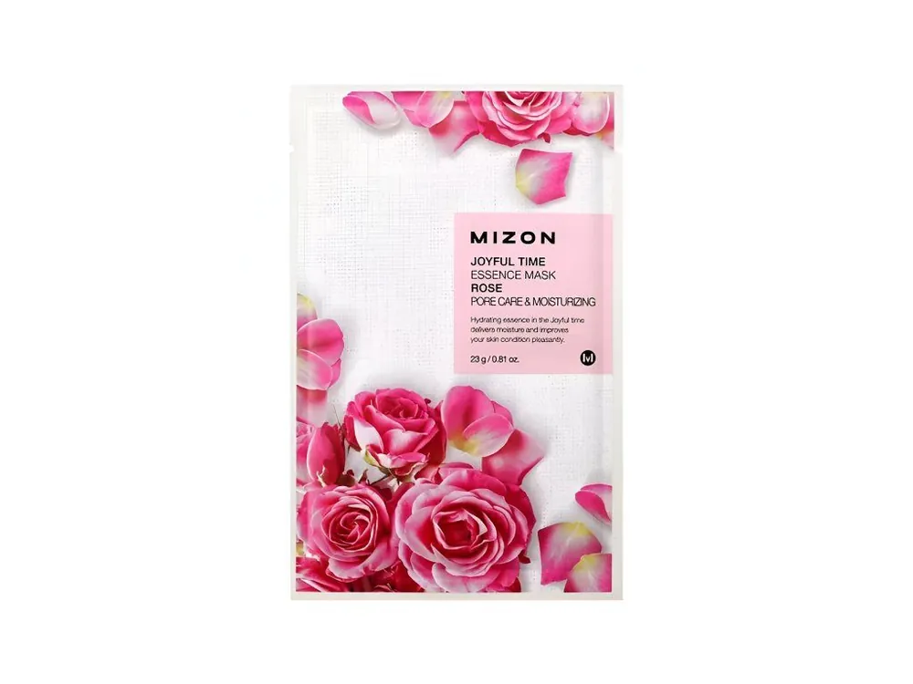 Ověřený Mizon Joyful Time Essence Mask Rose - pleťová maska z růží pro suchou pleť