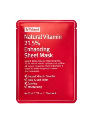by WishtrendNatural Vitamin 21.5% Enhancing Sheet Mask - pleťová maska s vitamínem C Poslední Šance