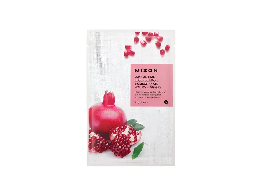 Mizon Joyful Time Essence Mask Pomegranate - revitalizační pleťová maska s granátovým jablkem Zlevněný