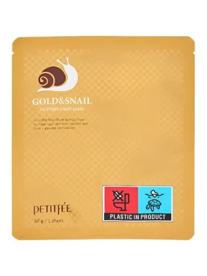 Petitfée Gold & Snail Hydrogel Mask - hydrogelová pleťová maska s filtrátem hlemýždího sekretu Ověřený