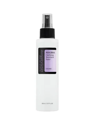 Ověřený COSRX AHA/BHA Clarifying Treatment Toner - pleťové tonikum s přírodními kyselinami AHA/BHA