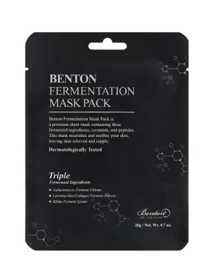 Benton Fermentation Mask Pack - vyživující plátýnková maska s fermentovanými ingrediencemi Sleva