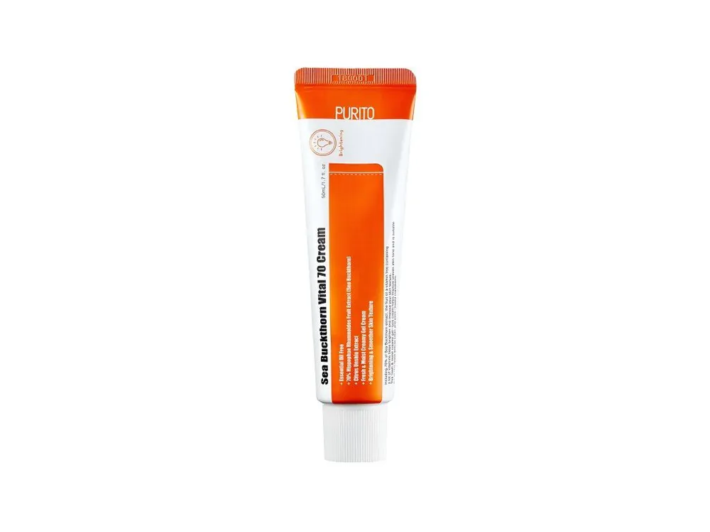 Omezená Nabídka PURITO Sea Buckthorn Vital 70 Cream- rozjasňující pleťový krém
