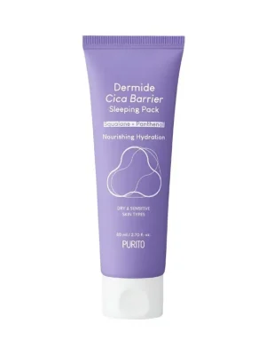 Víkendová Akce PURITO Dermide Cica Barrier sleeping pack- hydratační noční maska s Panthenolem