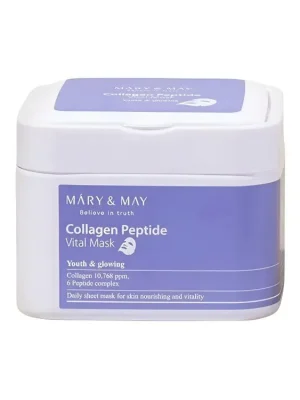 Cenově Výhodný Mary&May Collagen Peptide Vital mask - omlazující plátýnková maska s Kolagenem a Peptidy