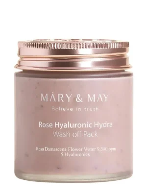 Nejlepší Volba Mary&May Rose Hyaluronic Hydra wash off pack - hydratační pleťová maska s vodou z růží