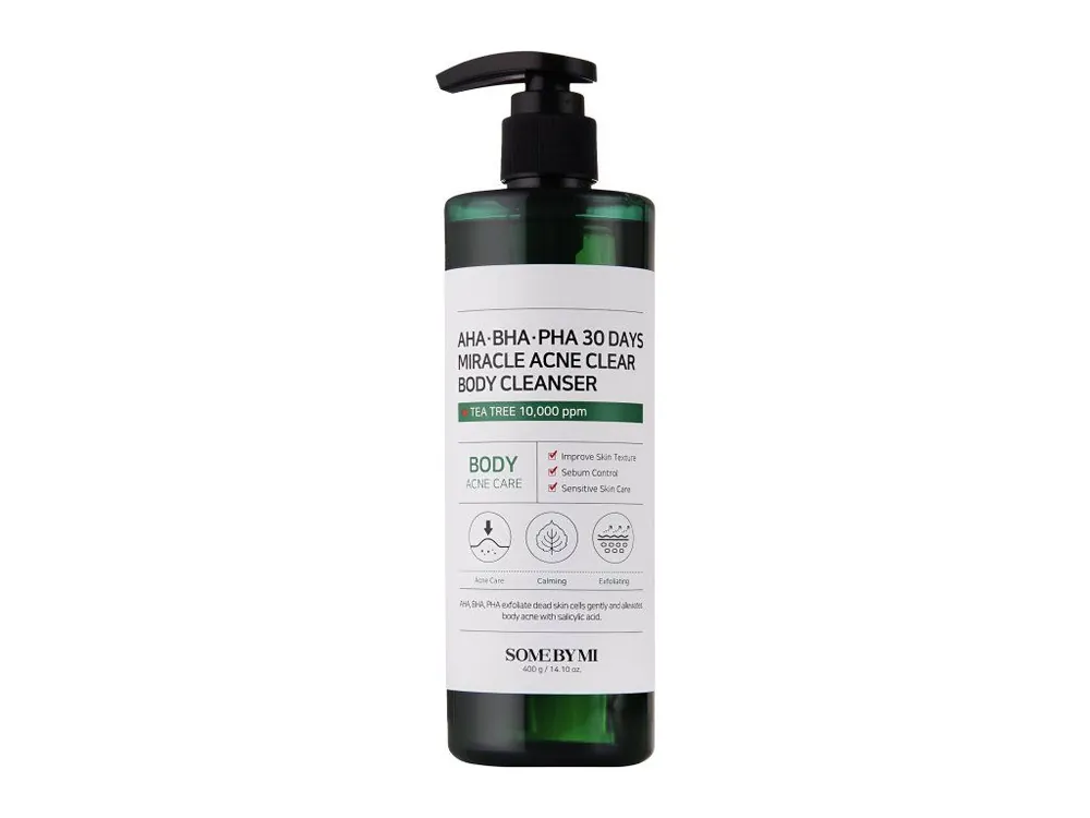 Some By Mi AHA BHA PHA 30 Days Miracle Acne Clear Body Cleanser -sprchový gel s kyselinami pro problematickou pokožku Výhodná Nabídka