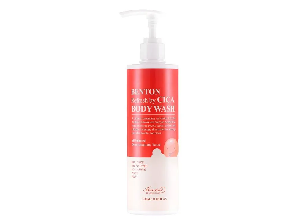 Dokud Zásoby Vydrží Benton Refresh by Cica Body Wash - zklidňující sprchový gel pro problematickou a mastnou pokožku