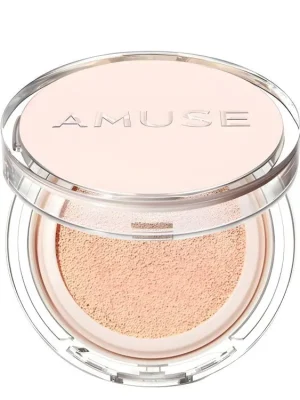 Super Cena AMUSE Skin Tune Vegan Cover Cushion SPF45/PA++ - jemný saténový make-up s ochranným faktorem