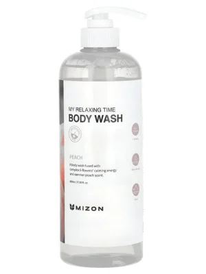 Mizon My Relaxing Time Body Wash Peach - jemný sprchový gel s vůní broskve Značkový