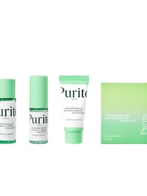 Cenová Bomba Purito Centella Unscented Mini Kit - sada neparfémovaných mini produktů pro citlivou pleť