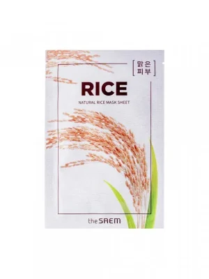 Jen Po Omezenou Doba The Saem Natural Rice mask sheet - vyživující pleťová maska