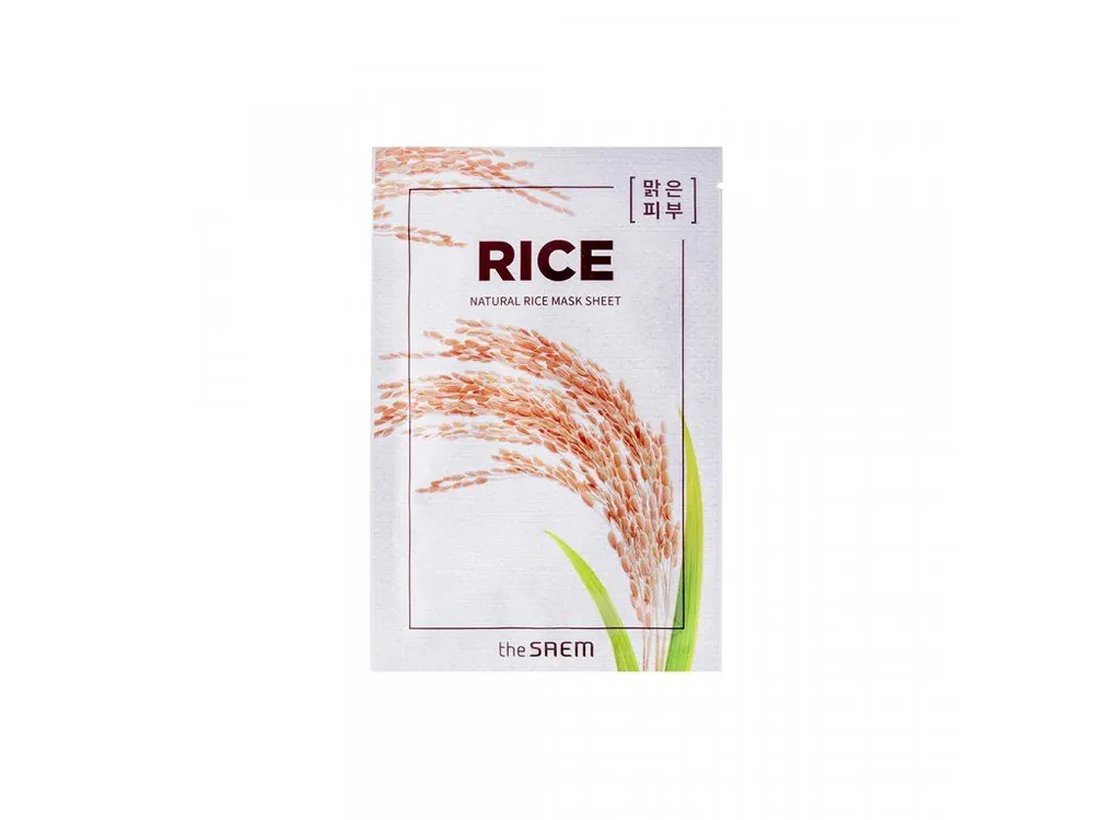 Jen Po Omezenou Doba The Saem Natural Rice mask sheet - vyživující pleťová maska