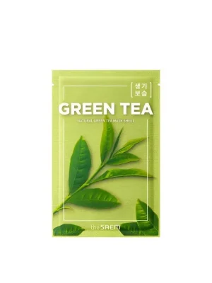 The Saem Natural Green Tea mask sheet - revitalizační maska se Zeleným čajem Cenový Hit