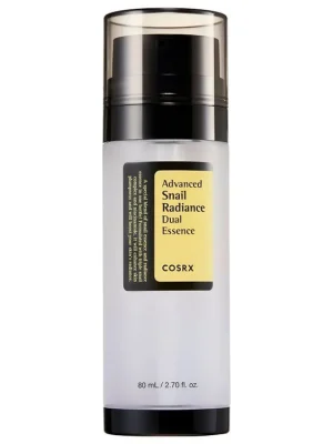Doprava Zdarma COSRX Advanced Snail Radiance Dual Essence - zklidňující pleťová essence s obsahem hlemýždího filtrátu