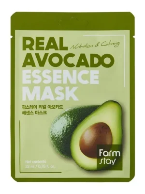 Farm Stay Real Avocado Essence mask - vyživující pleťová maska s Avokádovým extraktem Koupit Online