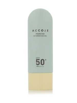 Doprava Zdarma Accoje Protective No Sebum Sun Gel SPF50+/PA++++ - lehký, hydratační gelový krém s ochranným faktorem