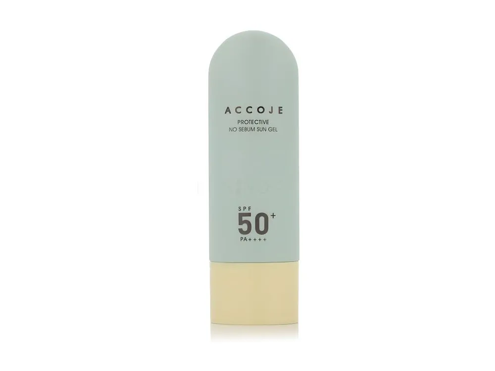 Doprava Zdarma Accoje Protective No Sebum Sun Gel SPF50+/PA++++ - lehký, hydratační gelový krém s ochranným faktorem