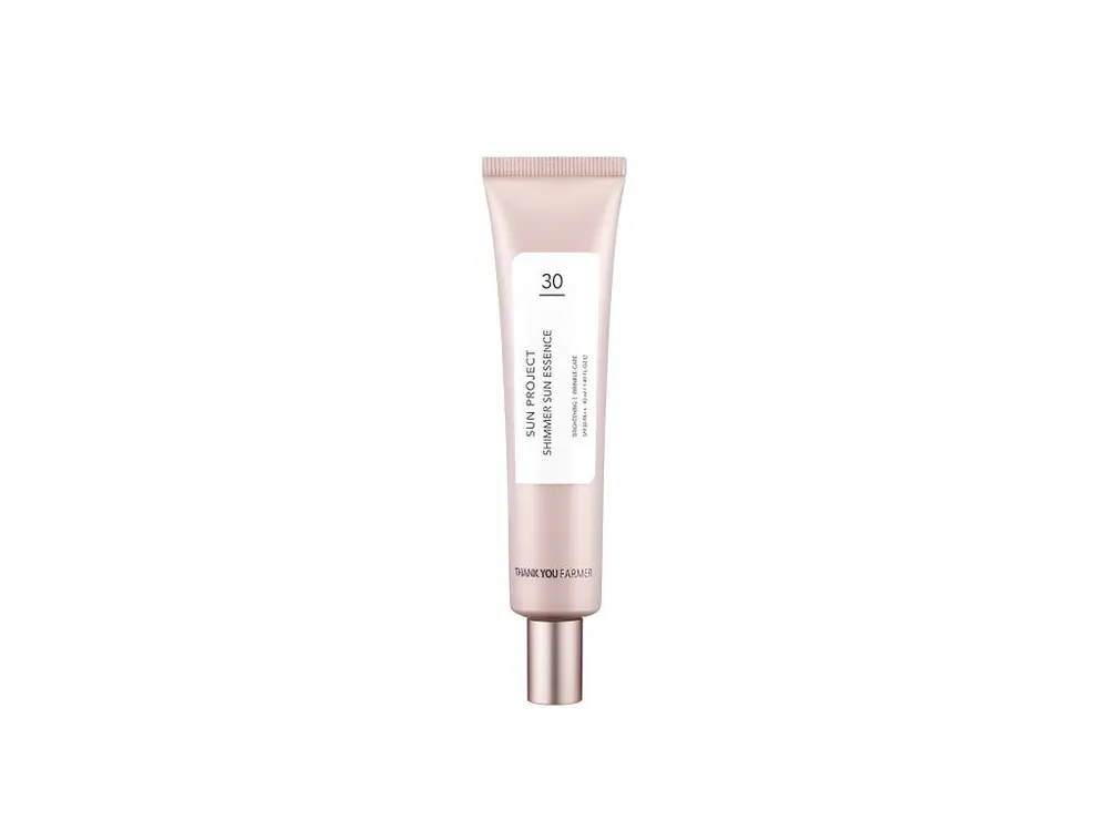 Ihned K Objednání Thank You Farmer Shimmer Sun Essence SPF30/PA++ - rozjasňující pleťová essence s ochranným faktorem