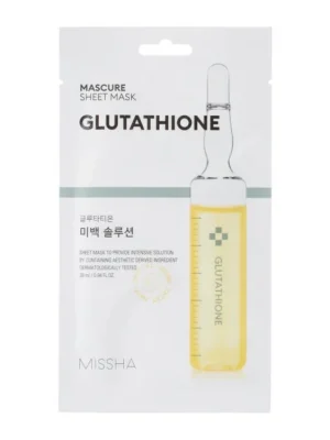 Missha Mascure Whitening Glutathione Sheet mask - pleťová maska zesvětlující pigmentové skvrny Nakupujte Hned