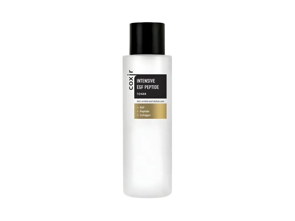 Autentický Coxir Intensive EGF Peptide toner - pleťové tonikum s protivráskovým účinkem s Peptidy a Kolagenem